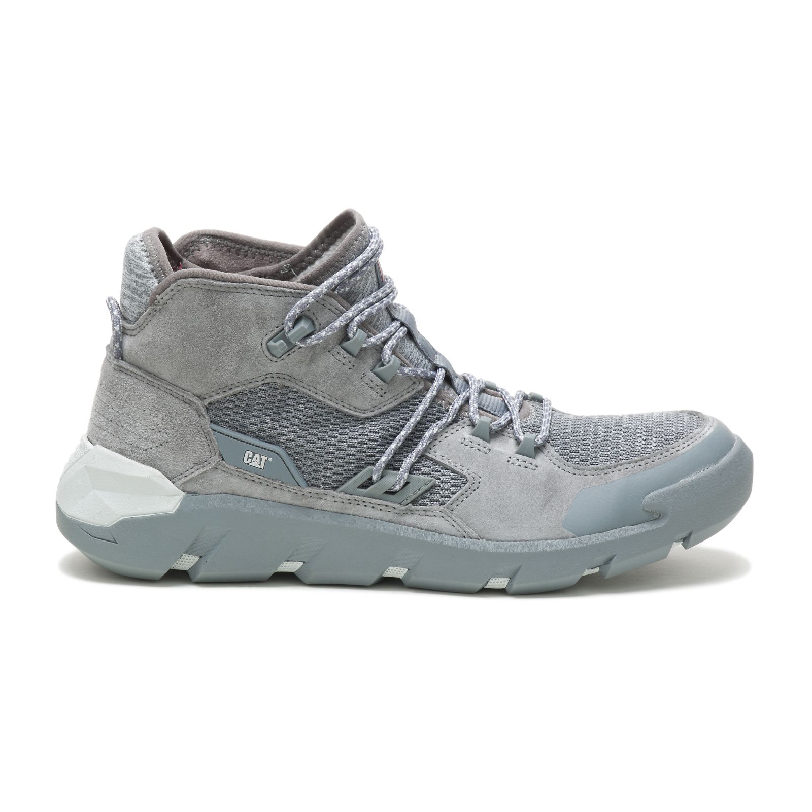 Men's Caterpillar Crail Mid Trainers Grey Ireland LJIN89627